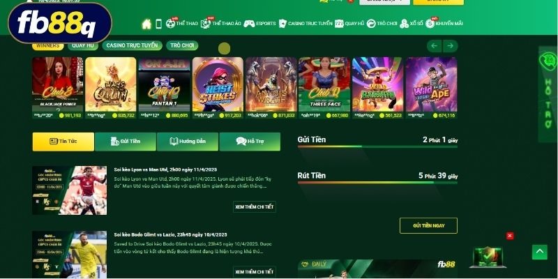 FB88 hấp dẫn người chơi với kho game hơn 500 siêu phẩm